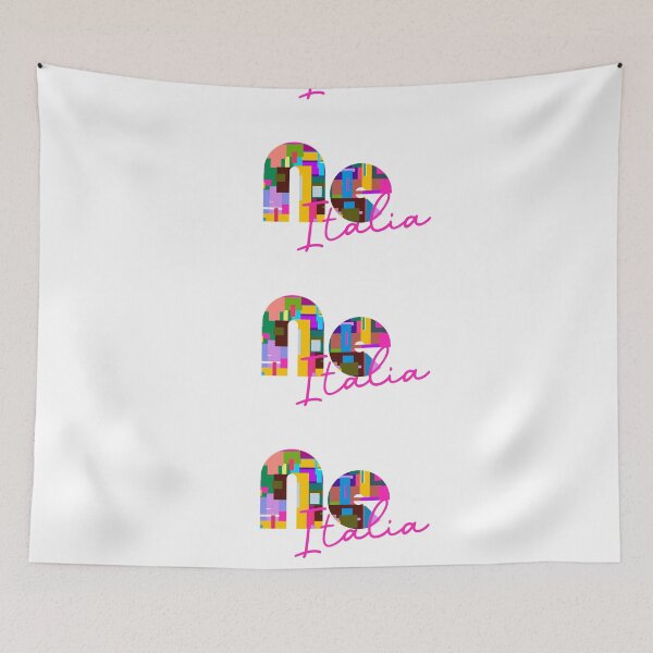 Item preview, Ne, Genova, Italia, colorful typography design for travellers designed and sold by Wanderful-roads.