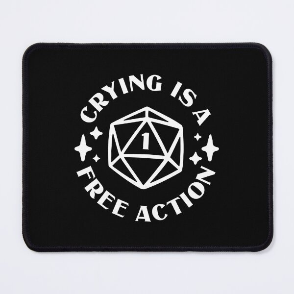 Item preview, Natural 1 D20 Crying is a Free Action designed and sold by wolfkin-design.