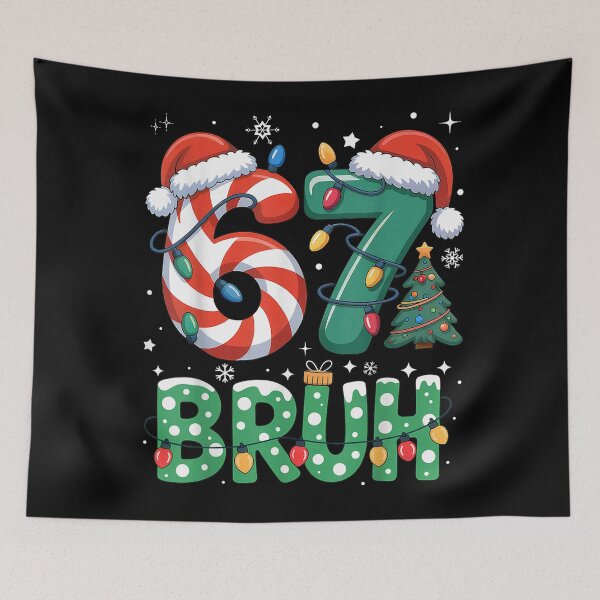 Item preview, Bruh 67 Six Seven 6 7 Meme Christmas Funny Boy Girl Kids designed and sold by WilliaMaler.