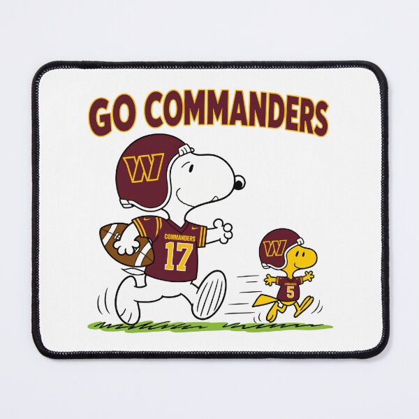 Item preview, Snoopy & Woodstock Washington Commanders Football Retro F330 designed and sold by GLUVY-THEME.