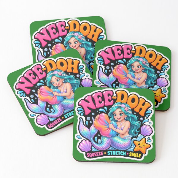 Item preview, Cute Retro Mermaid Squeeze Stretch Smile Ocean Art designed and sold by Bhaskar Digital Art.