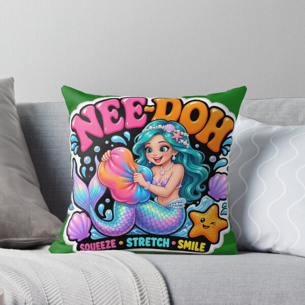 Item preview, Cute Retro Mermaid Squeeze Stretch Smile Ocean Art designed and sold by Bhaskar Digital Art.