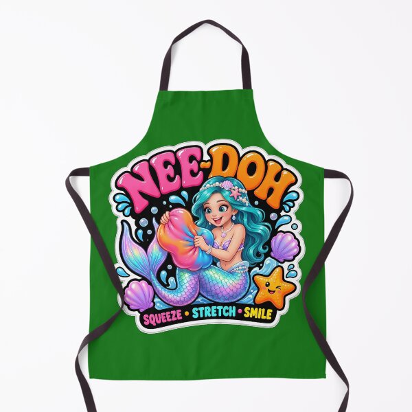 Item preview, Cute Retro Mermaid Squeeze Stretch Smile Ocean Art designed and sold by Bhaskar Digital Art.