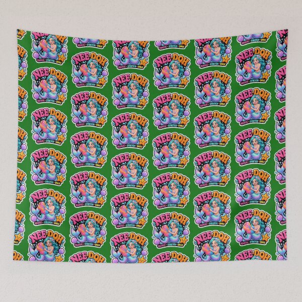 Item preview, Cute Retro Mermaid Squeeze Stretch Smile Ocean Art designed and sold by Bhaskar Digital Art.