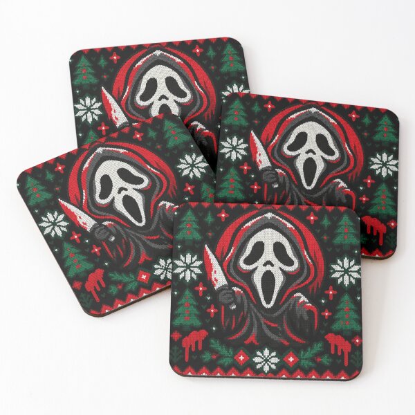 Item preview, Ghostface Ugly Christmas Sweater designed and sold by Gabriela Mihai.
