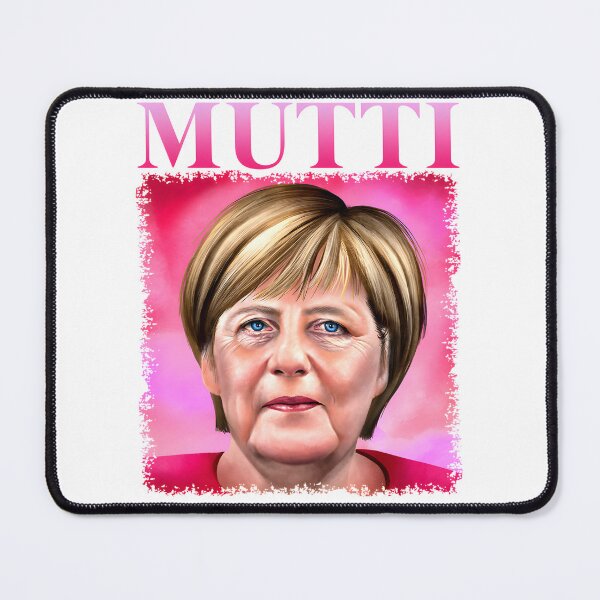 Item preview, Mutti Merkel Inspired Political Satire Illustration Design designed and sold by Medjz.
