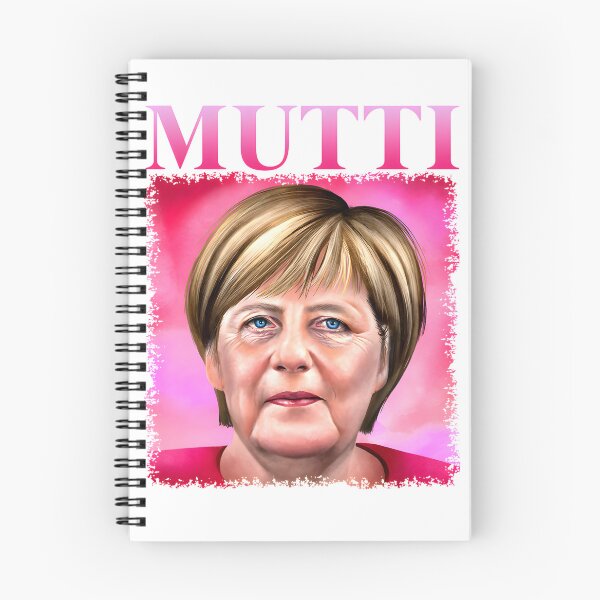 Item preview, Mutti Merkel Inspired Political Satire Illustration Design designed and sold by Medjz.