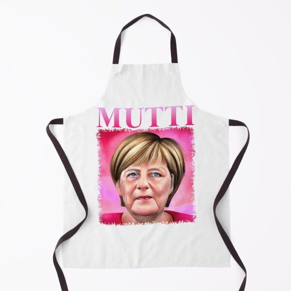 Item preview, Mutti Merkel Inspired Political Satire Illustration Design designed and sold by Medjz.