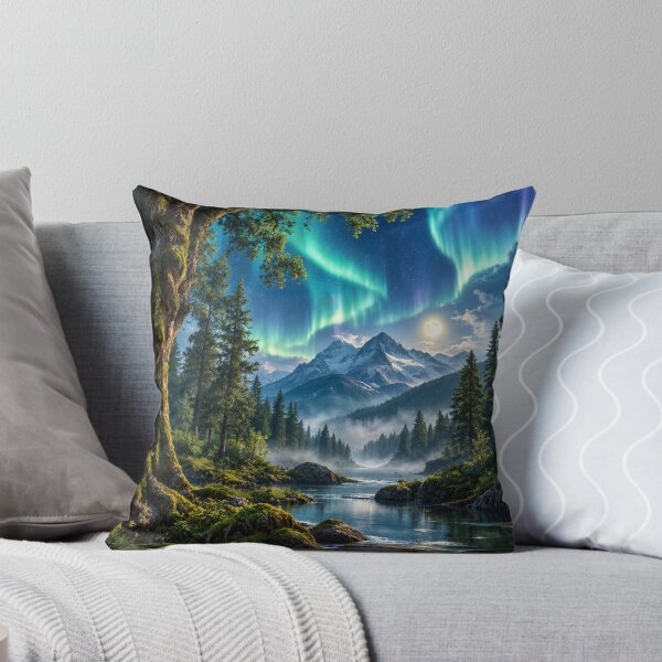 Item preview, Northern Lights Wilderness Dreamscape designed and sold by PrintBreeze.