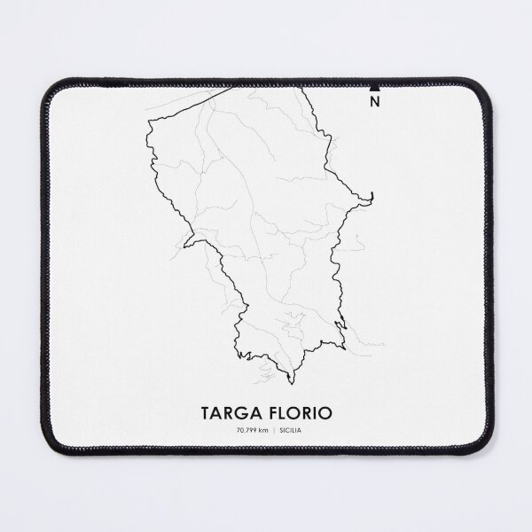 Item preview, Targa Florio Sicily Race Track Map Design Featuring Kilometers Route designed and sold by PORTALSTAR.