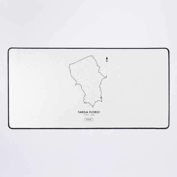Item preview, Targa Florio Sicily Race Track Map Design Featuring Kilometers Route designed and sold by PORTALSTAR.