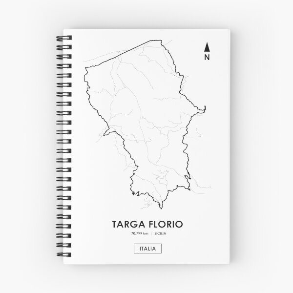Item preview, Targa Florio Sicily Race Track Map Design Featuring Kilometers Route designed and sold by PORTALSTAR.