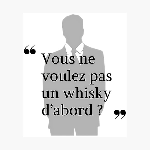 Item preview, You Don'T Want A Whiskey First - Quote The City Of Fear designed and sold by yle-rShencxv.
