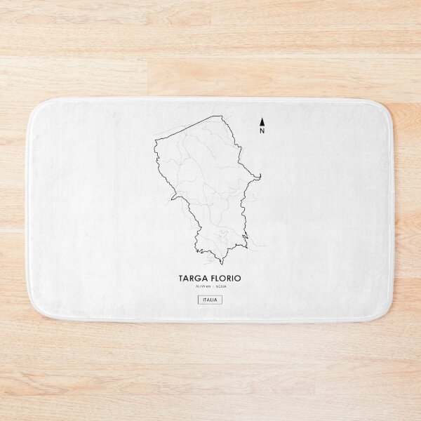 Item preview, Targa Florio Sicily Race Track Map Design Featuring Kilometers Route designed and sold by PORTALSTAR.