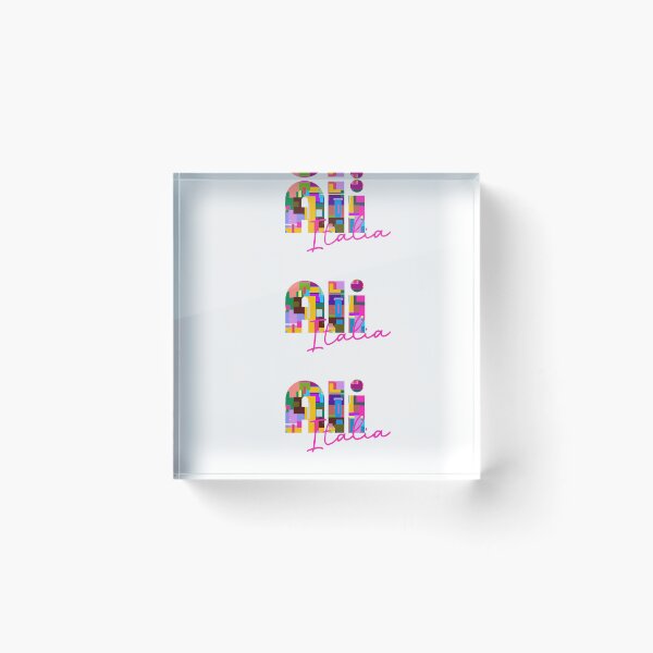 Item preview, Alì, Messina, Italia, colorful typography design for travellers designed and sold by Wanderful-roads.