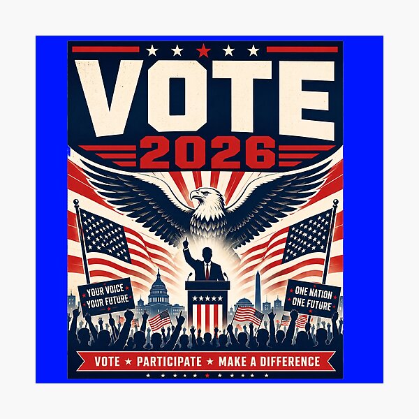 Item preview, Democratic Supporter 2026 Midterm Election Design designed and sold by RedCircleArt.