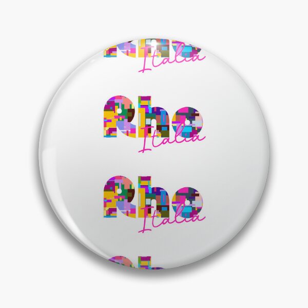 Item preview, Rho, Milán, Italia, diseño tipográfico colorido para viajeros designed and sold by Wanderful-roads.