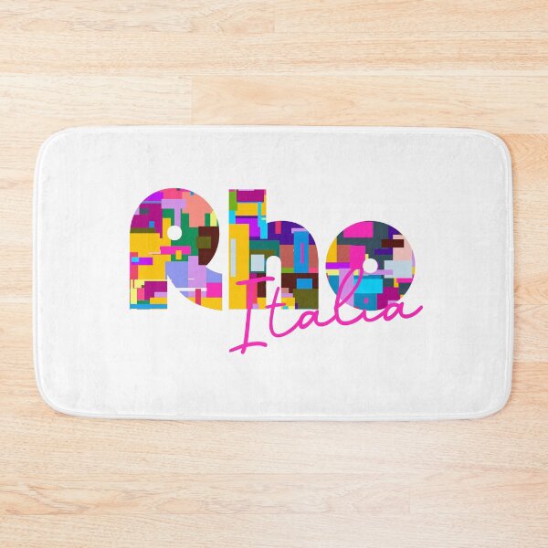 Item preview, Rho, Milano, Italia, colorful typography design for travellers designed and sold by Wanderful-roads.
