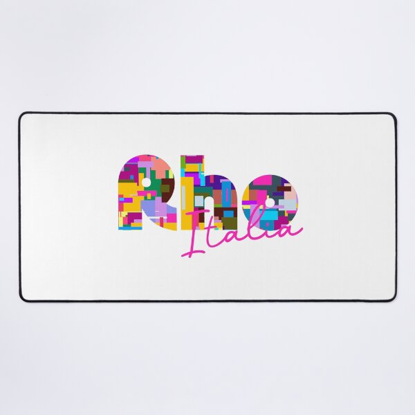 Item preview, Rho, Milano, Italia, colorful typography design for travellers designed and sold by Wanderful-roads.