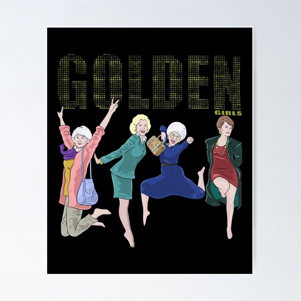 Item preview, Golden Girls Pixel Art Retro Characters Joyful Poses designed and sold by Dianebert18.
