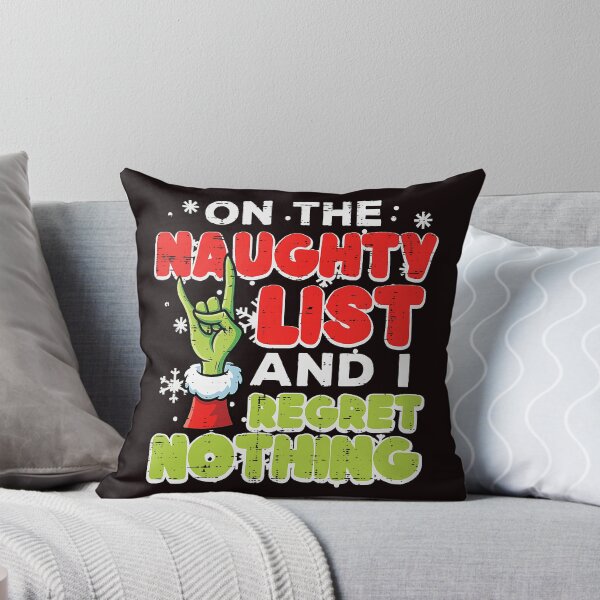 Item preview, On The Naughty List I Regret Nothing Christmas Humor designed and sold by ImeldaSparks.