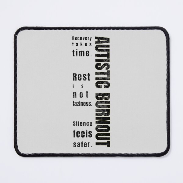 Item preview, Autistic Burnout Grunge Typography — Recovery Takes Time, Rest Is Not Laziness designed and sold by lenalenspod.