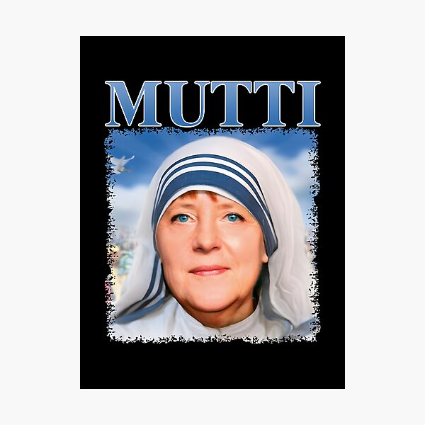 Item preview, Mutti Merkel Artistic Portrait Illustration designed and sold by Medjz.