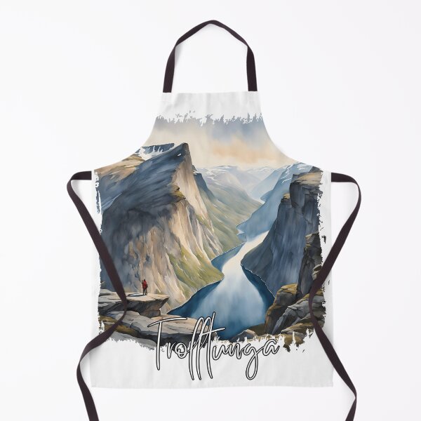 Item preview, Trolltunga watercolor, Trolltunga Norway designed and sold by Dressyourflag.