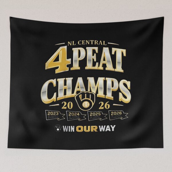 Item preview, Milwaukee Brewers - 2026 NL Central 4Peat Champs - Win Our Way designed and sold by ismaelgeme.