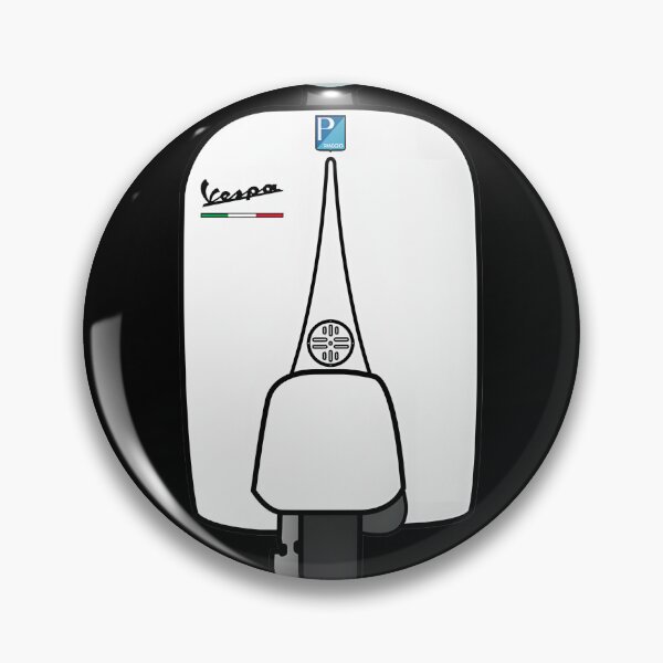 Item preview, Classic Vespa Scooter Front View Vintage Style Illustration Design designed and sold by PORTALSTAR.