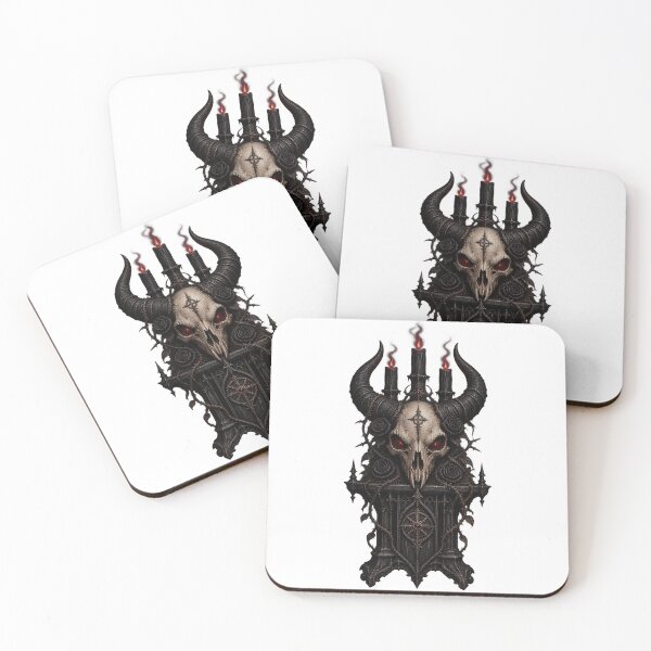 Item preview, Horned Skull Gothic Altar designed and sold by Tshirtit.
