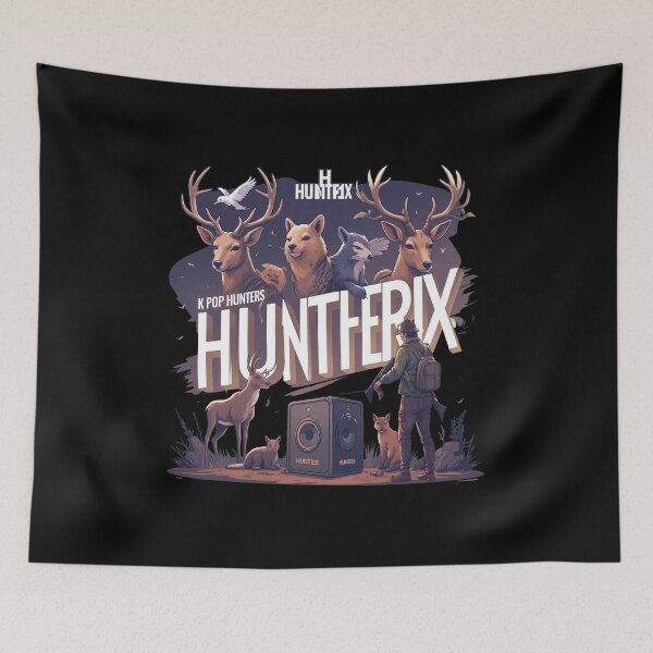 Item preview, K POP HUNTERS Hunterix Deer Fox Wolf Music Art designed and sold by Dianebert18.