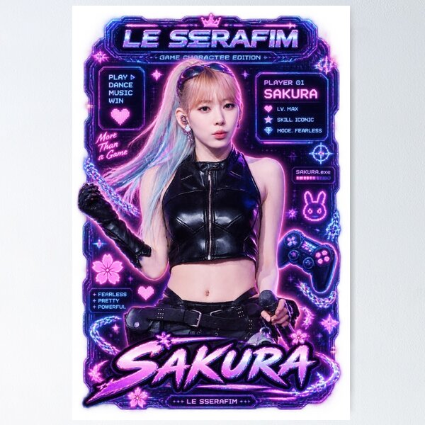 Item preview, Luminous Pink Arcade Sakura Made My Night designed and sold by Valereekmerch.