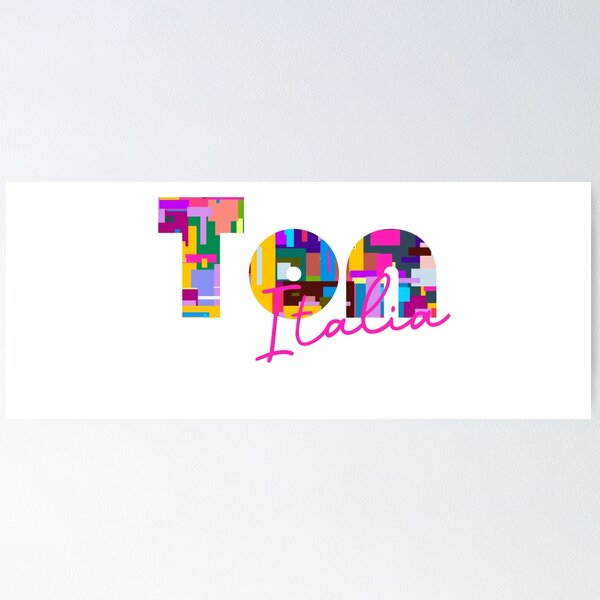 Item preview, Ton, Trento, Italia, colorful typography design for travellers designed and sold by Wanderful-roads.