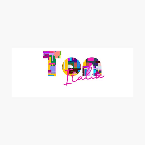 Item preview, Ton, Trento, Italia, colorful typography design for travellers designed and sold by Wanderful-roads.