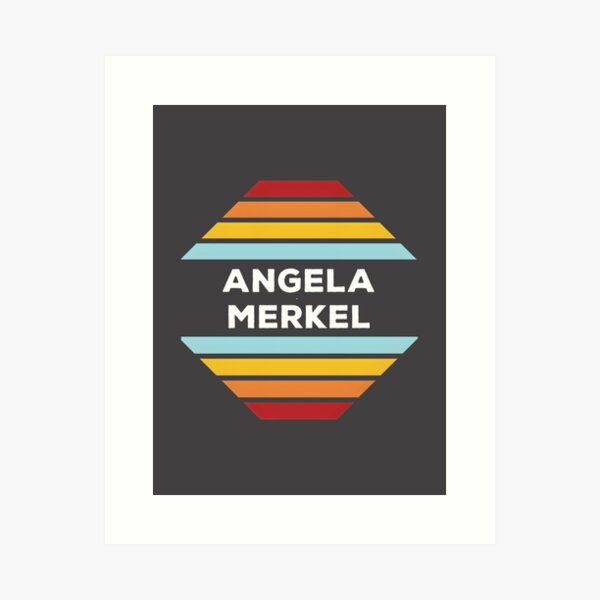Item preview, Angela Merkel Portrait Illustration - Modern Political Leader Artwork designed and sold by Medjz.
