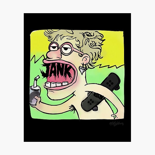 Item preview, JANK Character Riding Skateboard and Drinking designed and sold by Dianebert18.