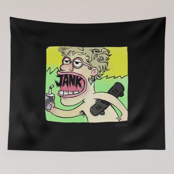 Item preview, JANK Character Riding Skateboard and Drinking designed and sold by Dianebert18.