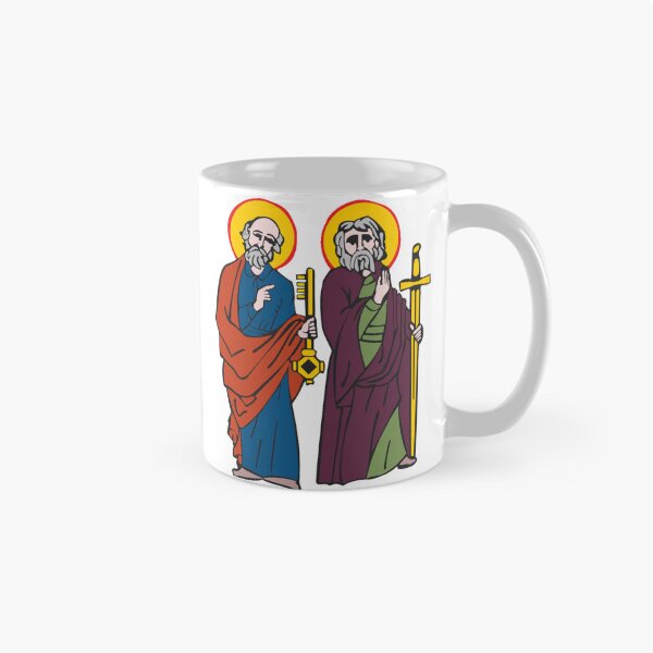 Item preview, Saints Peter & Paul | Apostolic Christian Art, Engraving Style Ancient Catholic designed and sold by CoolHistoryMan.