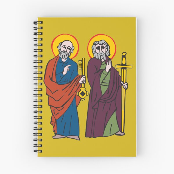 Item preview, Saints Peter & Paul | Apostolic Christian Art, Engraving Style Ancient Catholic designed and sold by CoolHistoryMan.