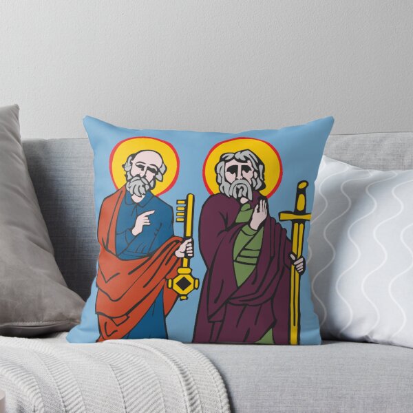 Artikelvorschau, Die Heiligen Petrus und Paulus | Apostolische christliche Kunst, Kupferstichstil, altkatholisch entworfen und verkauft von CoolHistoryMan.