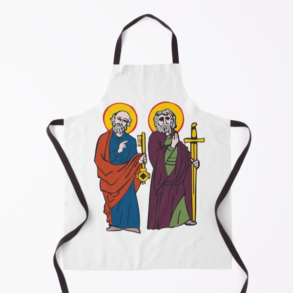 Item preview, Saints Peter & Paul | Apostolic Christian Art, Engraving Style Ancient Catholic designed and sold by CoolHistoryMan.