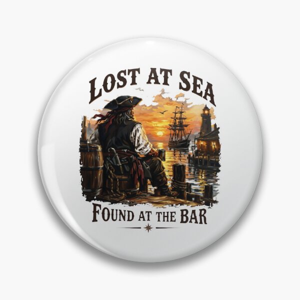 Item preview, Lost At Sea Found At The Bar - Pirate designed and sold by ismaelgeme.