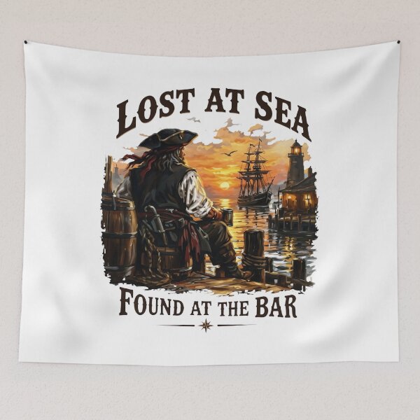 Item preview, Lost At Sea Found At The Bar - Pirate designed and sold by ismaelgeme.