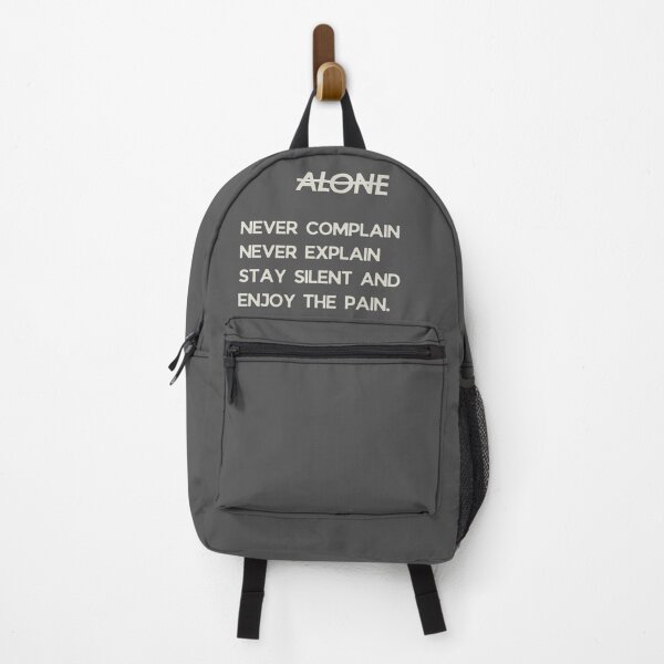Item preview, Alone Never Complain Never Explain Minimalist Quote designed and sold by Mr besho.