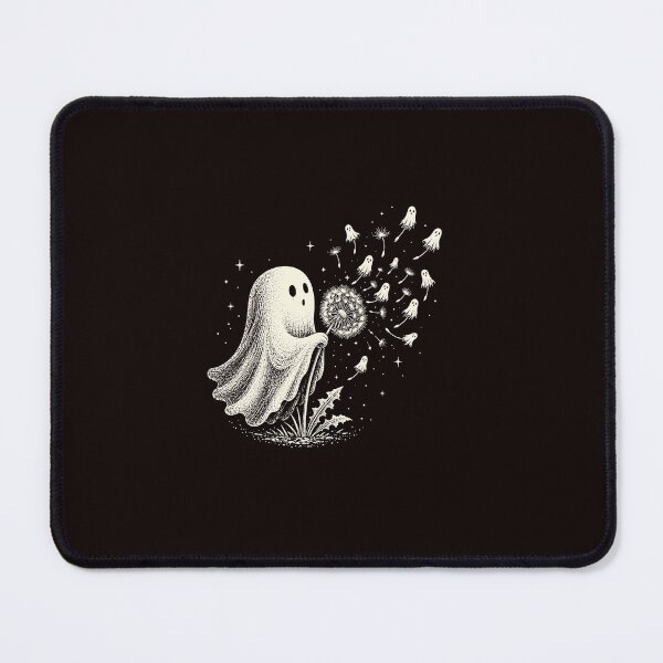 Item preview, Cute Ghost Blowing Dandelion Wish Funny Halloween Spooky designed and sold by ImeldaSparks.