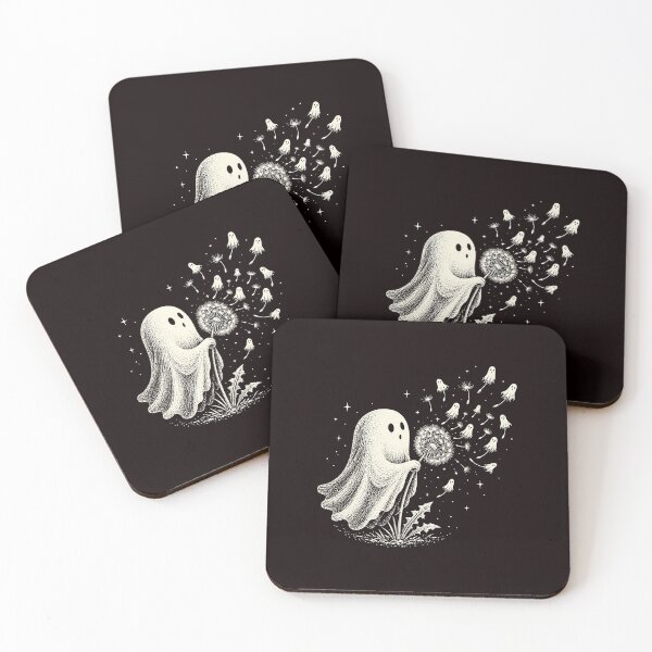 Item preview, Cute Ghost Blowing Dandelion Wish Funny Halloween Spooky designed and sold by ImeldaSparks.