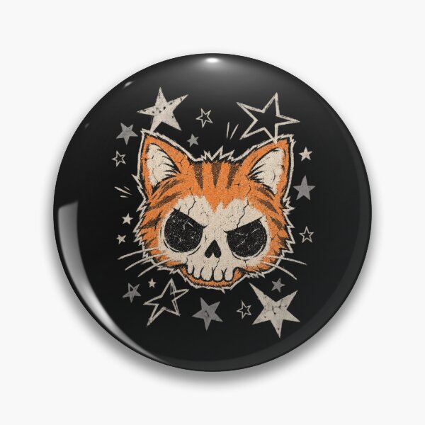 Item preview, Cat Skull Hybrid Tabby Face Grunge Graphic Cute Soft Grunge designed and sold by Yellowriversss.