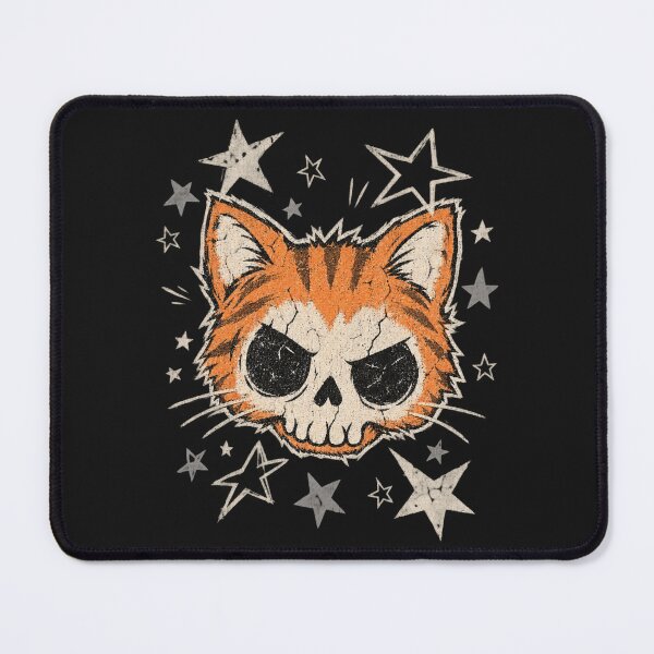 Item preview, Cat Skull Hybrid Tabby Face Grunge Graphic Cute Soft Grunge designed and sold by Yellowriversss.