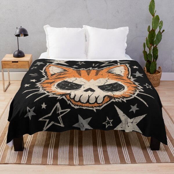 Item preview, Cat Skull Hybrid Tabby Face Grunge Graphic Cute Soft Grunge designed and sold by Yellowriversss.
